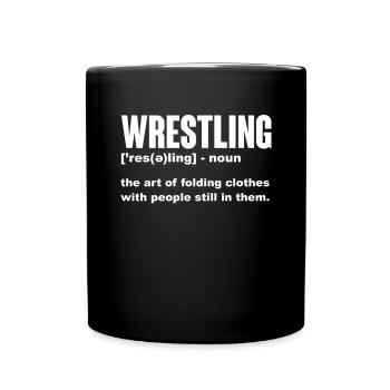 Wrestling Wrestler Fight Wrestling Ringer Gift - Full Colour Mug - black - Front
