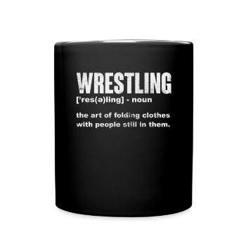 Wrestling - Tasse einfarbig - Schwarz - Vorne