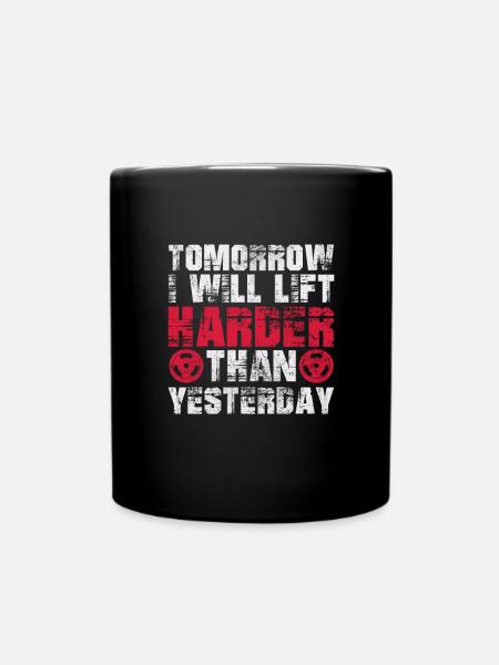 Bodybuilder - Tasse einfarbig - Schwarz