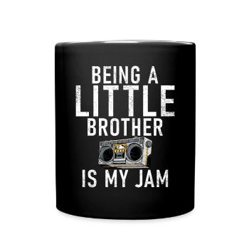 Cadeaux Petit Frère - Mug uni - noir - Devant