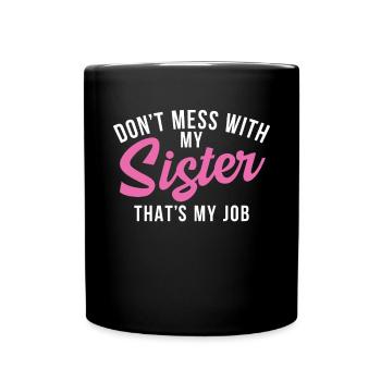 Cadeaux Petit Frère - Mug uni - noir - Devant