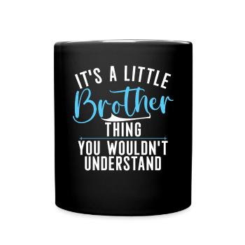 Cadeaux Petit Frère - Mug uni - noir - Devant