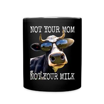 Pas ta mère Pas ton lait Végétalien Végétarien Végétarien - Mug uni - noir - Devant