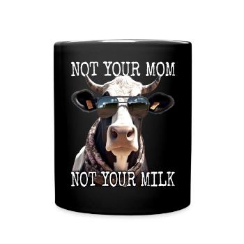 Pas ta mère Pas ton lait Végétalien Végétarien Végétarien - Mug uni - noir - Devant