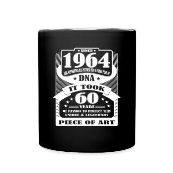 60 years, 60th birthday, 1964, it took 60 years - Full Colour Mug - black - Front