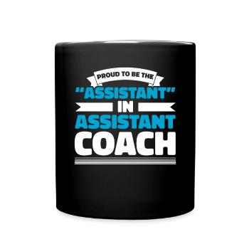 Assistant Coach Sport Trainer Team Coaching - Tasse einfarbig - Schwarz - Vorne