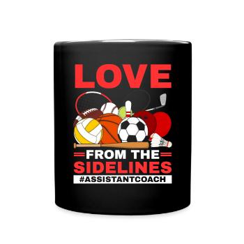Assistant Coach Sport Trainer Team Coaching - Full Colour Mug - black - Front