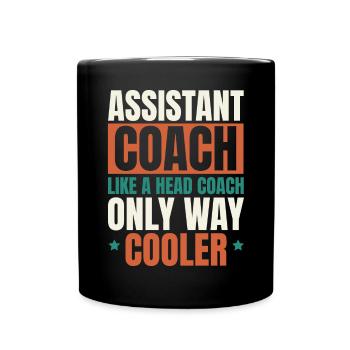 Assistant Coach Sport Trainer Team Coaching - Full Colour Mug - black - Front