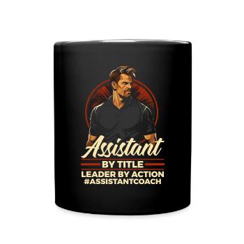 Assistant Coach Sport Trainer Team Coaching - Full Colour Mug - black - Front
