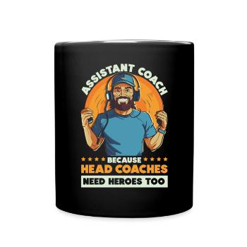 Assistant Coach Sport Trainer Team Coaching - Full Colour Mug - black - Front