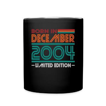 20th Birthday Born December 2004 Born 2004 - Full Colour Mug - black - Front