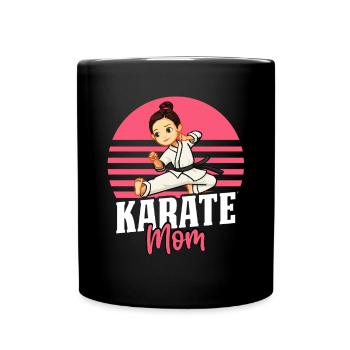 Maman karaté - Mug uni - noir - Devant