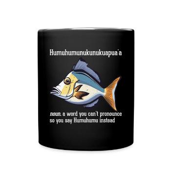 Humuhumunukunukuapua'a Reef Hawaiian Triggerfish - Full Colour Mug - black - Front
