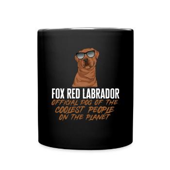 Foxred Labrador Fox Red Labrador Retriever - Full Colour Mug - black - Front