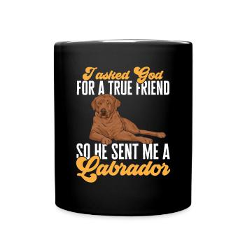Foxred Labrador Fox Red Labrador Retriever - Full Colour Mug - black - Front