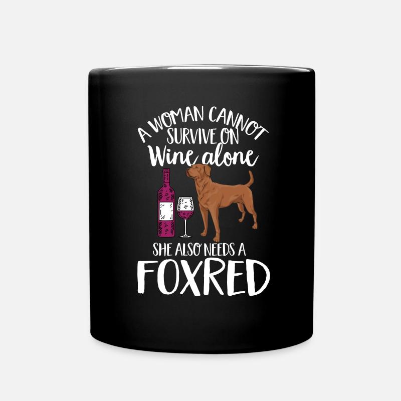 Foxred Labrador Fuchsroter Labrador Retriever - Tasse einfarbig - Schwarz