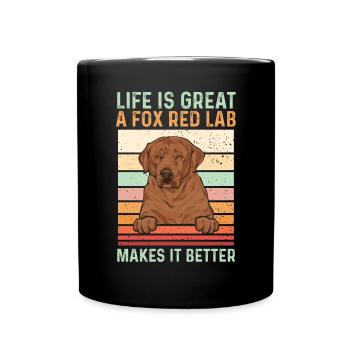 Foxred Labrador Fox Red Labrador Retriever - Full Colour Mug - black - Front