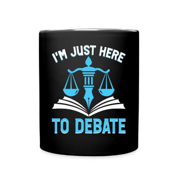 Jurastudent Jurastudium Zukünftiger Jurist - Tasse einfarbig - Schwarz - Vorne