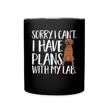 Foxred Labrador Fox Red Labrador Retriever - Full Colour Mug - black - Front