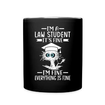 Funny Law School Future Lawyer - Full Colour Mug - black - Front
