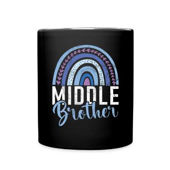 Cadeaux du frère du milieu - Mug uni - noir - Devant