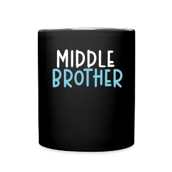 Cadeaux du frère du milieu - Mug uni - noir - Devant