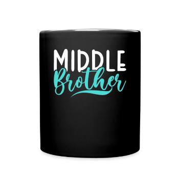 Cadeaux du frère du milieu - Mug uni - noir - Devant