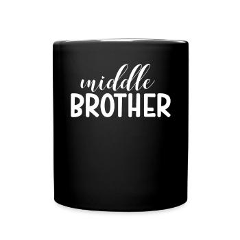 Cadeaux du frère du milieu - Mug uni - noir - Devant