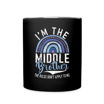 Cadeaux du frère du milieu - Mug uni - noir - Devant