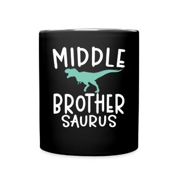 Cadeaux du frère du milieu - Mug uni - noir - Devant