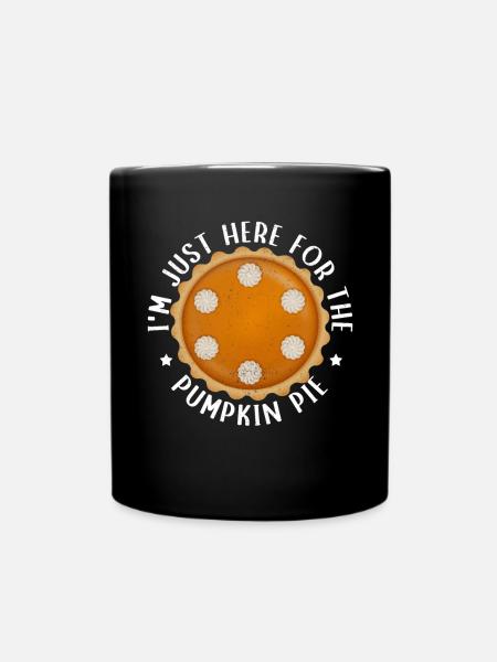 Pumpkin Pie Kürbiskuchen Geschenk - Tasse einfarbig - Schwarz