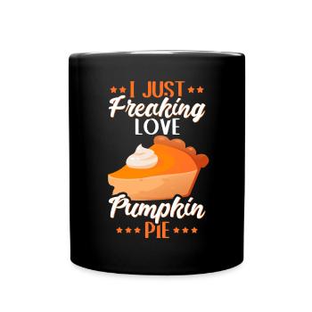 Pumpkin Pie American Pumpkin Pie Gift - Full Colour Mug - black - Front