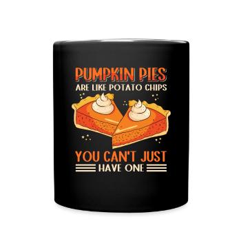 American Pumpkin Pie Pumpkin Pie Gift - Full Colour Mug - black - Front