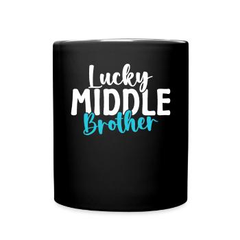 Cadeaux du frère du milieu - Mug uni - noir - Devant