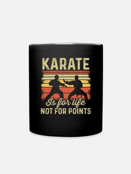 Karate is for life not for points - Full Colour Mug - black