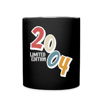 20e anniversaire Millésime 2004 - Mug uni - noir - Devant