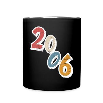 18e anniversaire 2006 Année de naissance - Mug uni - noir - Devant