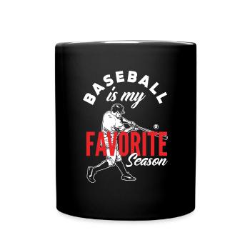 Funny Baseball - Full Colour Mug - black - Front