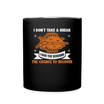 Hairdresser, Barber, Hairdresser, Hair Salon - Full Colour Mug - black - Front