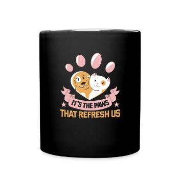 Hunderettungs Designs Für Tierrechtsaktivisten - Tasse einfarbig - Schwarz - Vorne