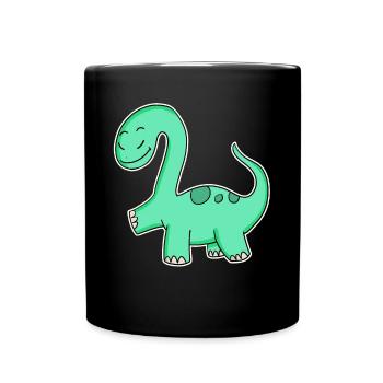 Dino - Tasse einfarbig - Schwarz - Vorne