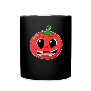 Tomate - Mug uni - noir - Devant