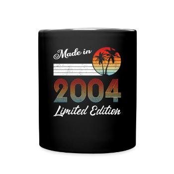 20th Anniversary Vintage 2004 Made in 2004 - Full Colour Mug - black - Front