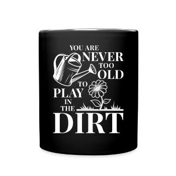 Gartenliebhaber Gartengärtner Blumengeschenk - Tasse einfarbig - Schwarz - Vorne