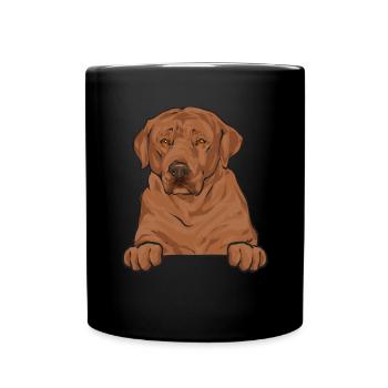 Foxred Labrador Fox Red Labrador Retriever - Full Colour Mug - black - Front