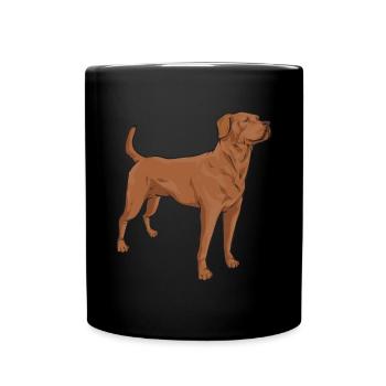 Foxred Labrador Fox Red Labrador Retriever - Full Colour Mug - black - Front