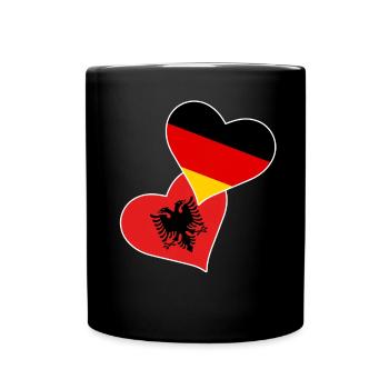 Drapeau albanais Aigle albanais Shqiponja - Mug uni - noir - Devant