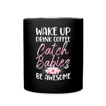 LD Labour And Delivery Nurse - Full Colour Mug - black - Front