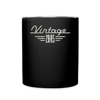 Millésime 2005 Année de naissance Anniversaire minimaliste - Mug uni - noir - Devant