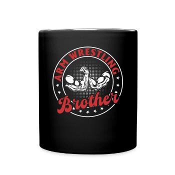 Bras de fer Frère Bras de fer Bras de fer Br - Mug uni - noir - Devant